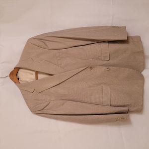 Mens Tan Houndstooth Blazer